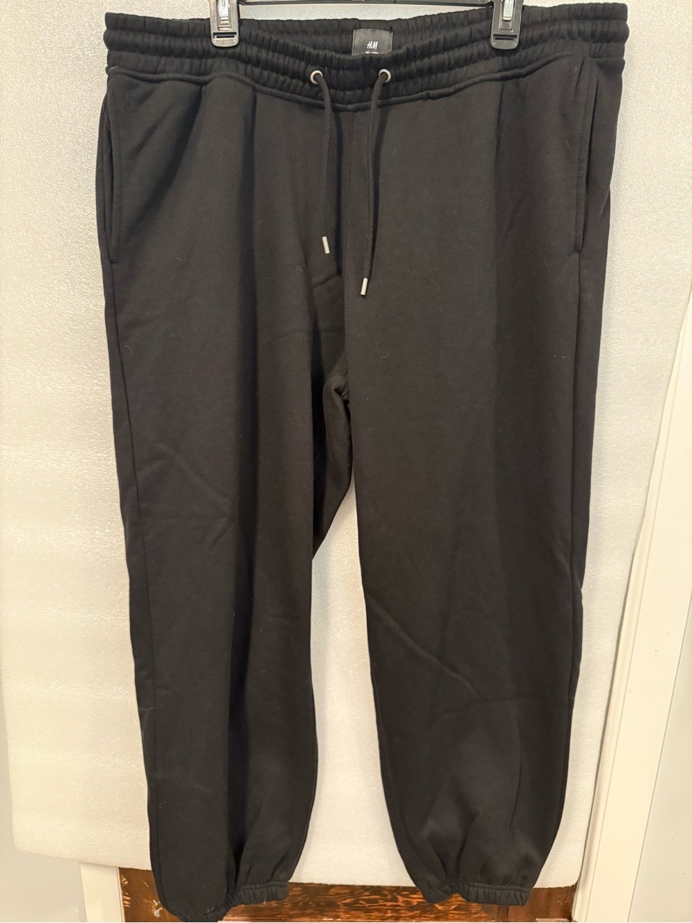H&M Black Men's Jogger Sweatpants with Drawstring